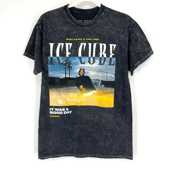 Officially Licensed Ice Cube Today Was A Good Day T-Shirt Black Acid Wash Large - Picture 5 of 5